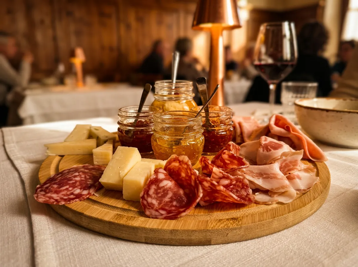 Antipasti di terra del ristorante Giardinetto Veneto a Tirana